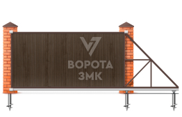 Откатные механические ворота 5,5 метров 5500×2200 ЗМК-7997