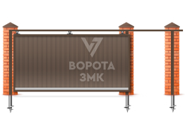 Автоматические распашные ворота 1750×2000 ЗМК-7278